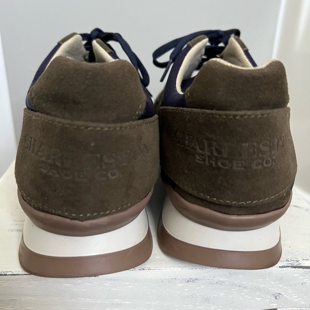 CHARLESTON SHOE CO. Women's Olive and Navy Sneakers - Picture 4 of 13